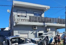 Dos patrulleros chocaron durante una persecución en La Matanza y cuatro policías fueron hospitalizados