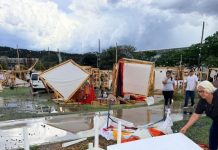 Un temporal de lluvia, granizo y viento azotó Catamarca y obligó a suspender un festival de gastronomía