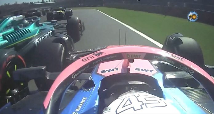 El trompo de Franco Colapinto tras disputar posición con Lance Stroll en la accidentada largada en el GP de México