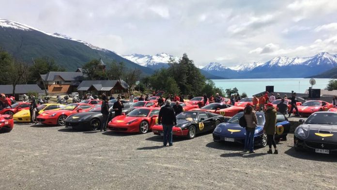 Llega a la Patagonia una caravana exclusiva de 60 modelos Ferrari: cuesta casi USD 100