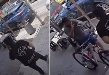 Un empleado de una hamburguesería frenó de una trompada a un ladrón que intentaba robarse una bicicleta